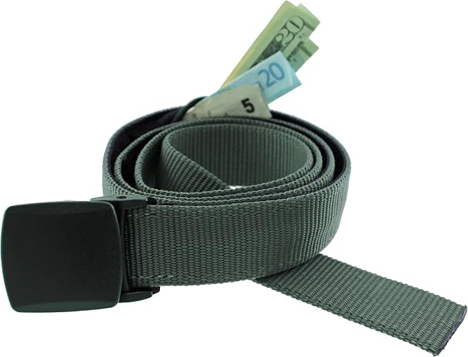 Big & Tall Trekker Money Belt by Thomas Bates … (Graphite) by ThomasBates