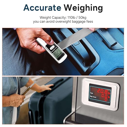 travel inspira Luggage Scale Battery-Free and RFID Blocking Travel Money Belt with Anti-Thief Zip - Slim Passport Holder - Image 5