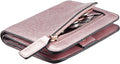 Toughergun Women’s Small Slim Leather Wallet with RFID Protection, Compact Bifold Mini Purse with Clear ID Window by Toughergun