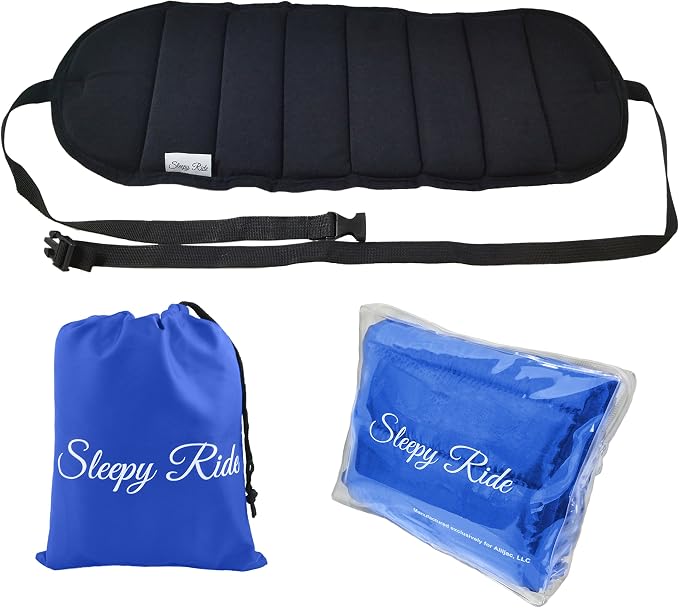 Sleepy Ride - Airplane Footrest Made with Premium Memory Foam - Airplane Travel Accessories - Helps to Prevent Swelling and Soreness - Provides Comfort for Shorter Legs (Royal Blue) - Image 3
