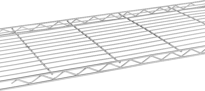 Whitmor 1 Tier Shelving Units, Wire Rack Storage Organizer, 30" L x 14" W x 15" H, Chrome - Image 5