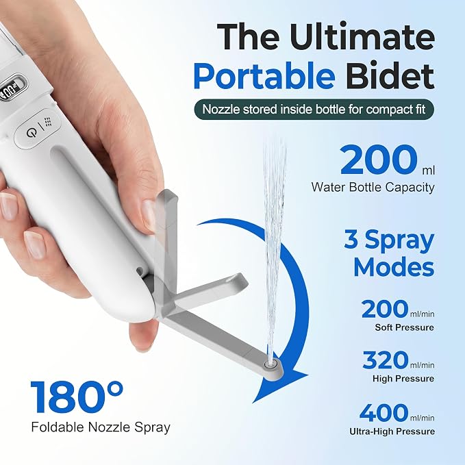Electric Portable Bidet for Travel, Rechargeable for Women Postpartum, Period & Hygiene - Image 5