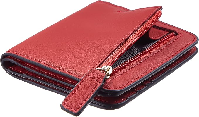Gostwo Small Wallet for Women, Slim Bifold Credit Card Holder, Compact RFID Blocking Cash Wallet, Billfolds Thin Leather Zipper Pocket, Mini Wallet Gift for Ladies Teen Girls Travel with ID Window - Image 7