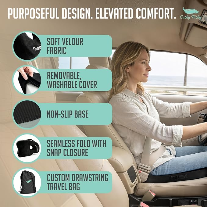 Premium Foldable Piriformis Seat Cushion - Piriformis Pain and Sciatic Pain Relief Cushion - for Home & Office Use, Perfect for Travel or Driving - Image 7