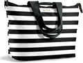 Fit & Fresh All The Things XL Beach Bag for Women, Oversized Travel Tote | Zip Closure, 3 Interior Pockets, 1 Large Zip Pocket, Dual Carry Handles, Canvas Weekender - Pool, College, Laundry, Groceries by fitfresh
