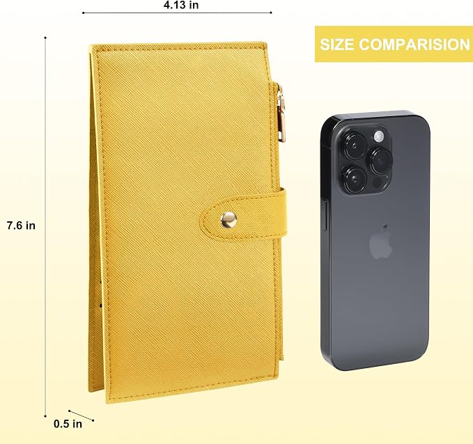 Travelambo RFID Wallet Women Large Size Bifold Multi Card Wallet Case with Zipper Pocke Credit Card Holder for Women - Image 2