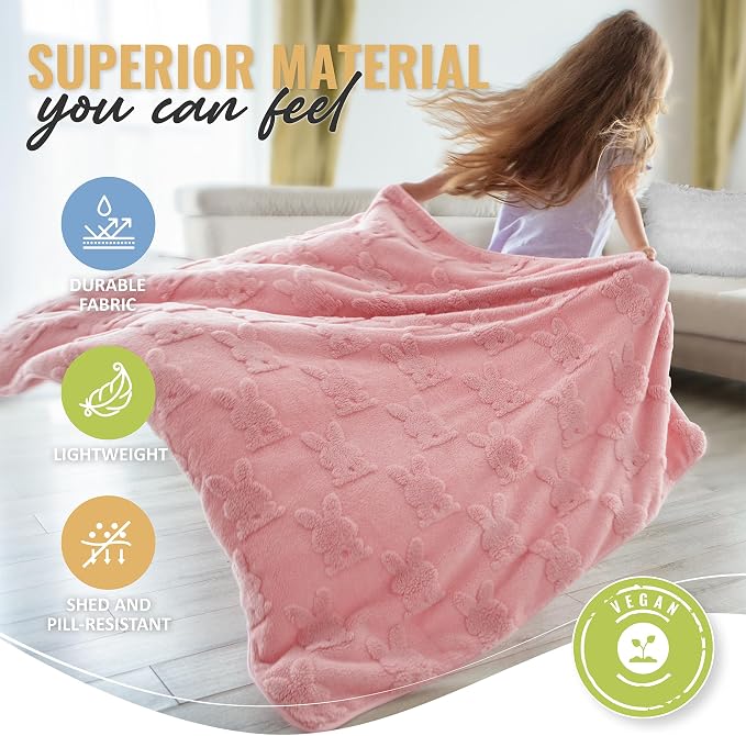 Travel Toddler Blanket for Airplane, Car - Soft Kids Throw Blanket for Daycare - Pillow for Girls, Boys with Backpack Clip, Luggage Sleeve - Image 7