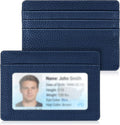 FINTIE Slim Minimalist Front Pocket Wallet RFID Blocking Credit Card Holder | Card Cases with ID Window for Men Women, Navy by Fintie