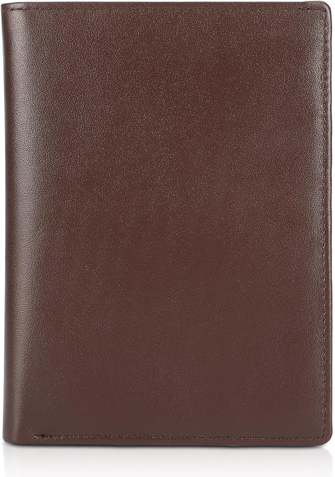 Polare Luxury RFID Blocking Leather Passport Holder Travel Wallet For Men and Women (Coffee) by polareoriginal