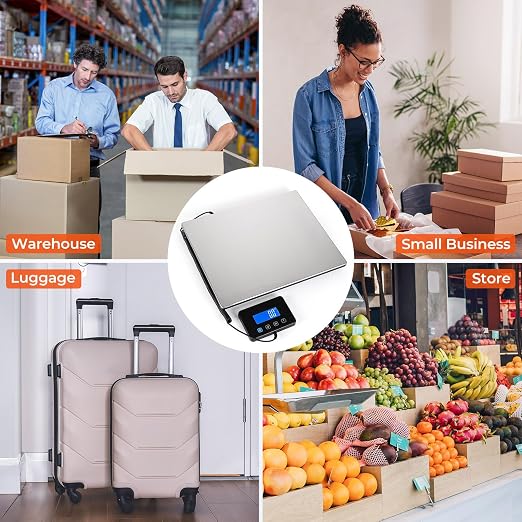 MUNBYN 440lb/1.8oz Shipping Scale, Digital Postal Scale for Packages | Hold & Tare Function, Backlit LCD, Battery & USB Cable Included, For Small Business, Luggage, Home Office - Image 7