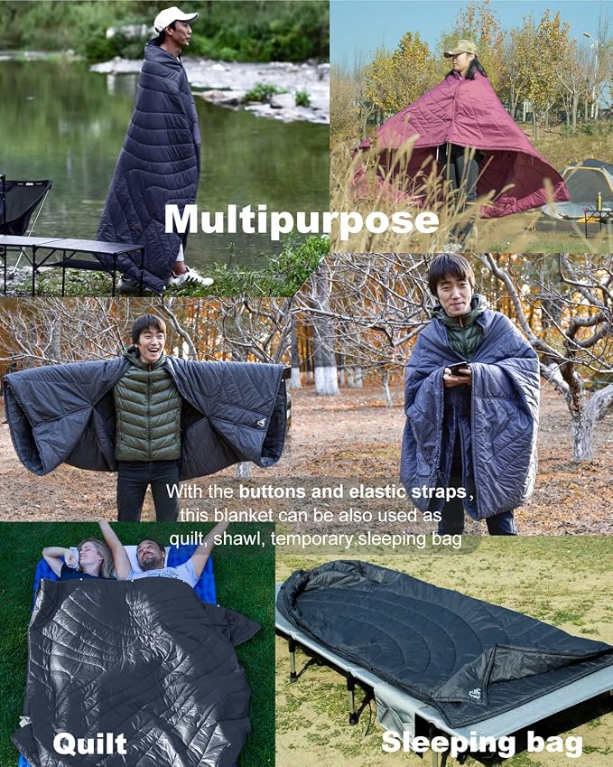 3M Thinsulate Insulation Warm Camping Blanket Ultralight Compact - Image 5