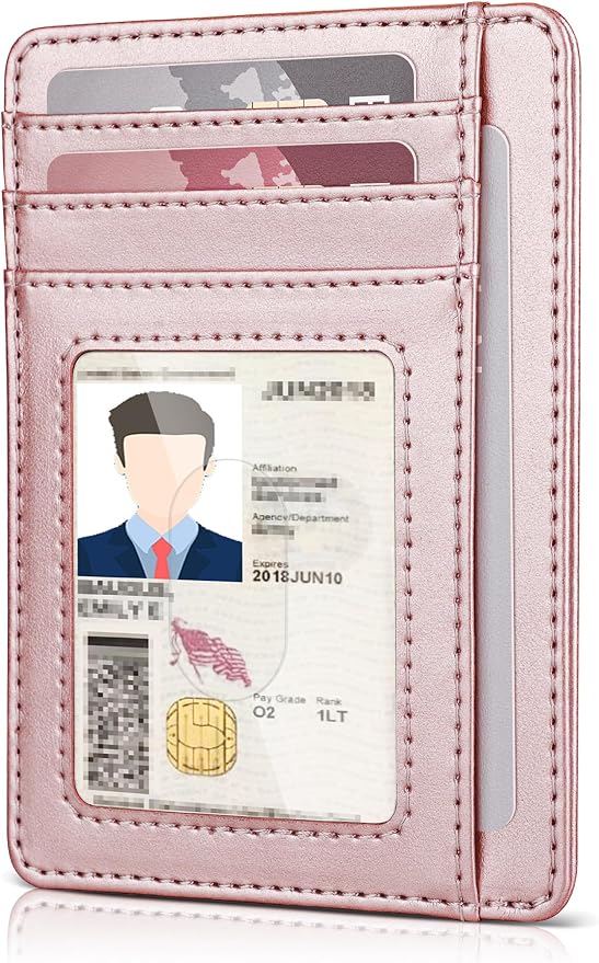 Teskyer Slim Minimalist Wallet for Men, RFID Front Pocket Card Holder | Ultra Slim Front Pocket Design, 8 Card Slots, RFID Protection, Smooth Faux Leather for Everyday Carry - Image 7