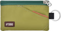 RFID Blocking Travel Wallet with Adjustable Lanyard, Small Nylon Zipper Pouch and Badge Holder for ID, Credit Cards, Cash, Keys, Commuters (Olive Green) by APTENSKO