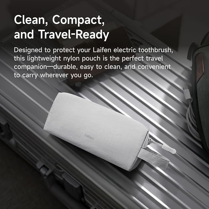 Laifen Electric Toothbrush Travel Pouch, Portable Storage | Compatible with All Laifen Models, 100% Nylon Material, Toothbrush & Accessories Storage, Lightweight, Washable & Easy Clean - Image 2