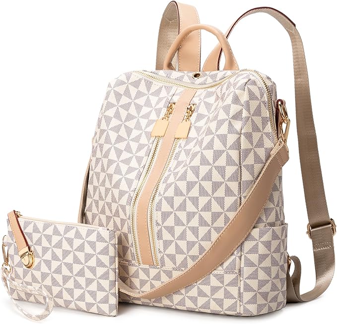 Womens Backpack Purse Leather Anti-theft Large Fashion Designer Travel Backpack Bag Men's Backpack Shoulder Bags by BuyNow