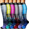 Copper Compression Socks for Women & Men (6 pairs) - Best Support for Nurses, Running, Hiking, Recovery by BLUEENJOY