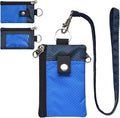 CHENSPRX Minimalist RFID Blocking Small Wallet with ID Window,WaterResistant Zip Id Case Wallet with Lanyard Keychain for Cards,Cash,Travel,Women,Men by CHENSPRX