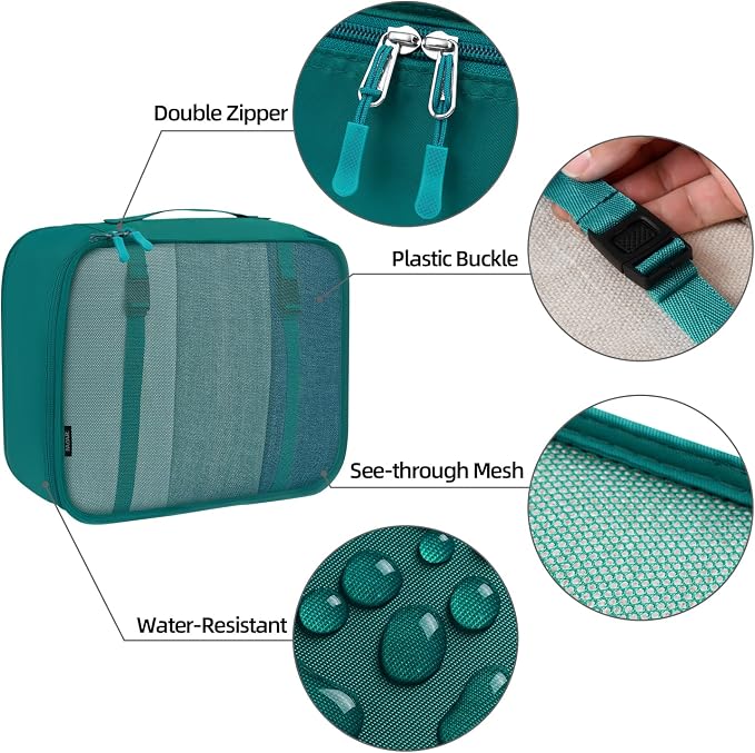 BAGAIL 6 Set/8 Set/10 Set Packing Cubes Various Sizes Packing Organizer for Travel Accessories Luggage Carry On Suitcase - Image 5