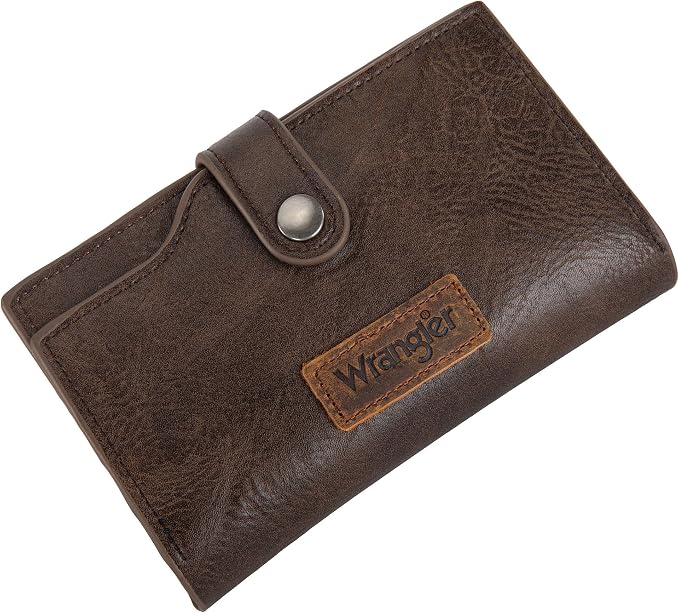 Wrangler Wallet for Women Bifold Card Holder with Zipper and ID Window - Image 5