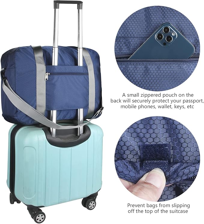 F.FETIVIN Personal item travel bag 18x14x8 for Spirit Airlines Lightweight carry on duffle bag for Gym,Sports,Vacation - Image 2