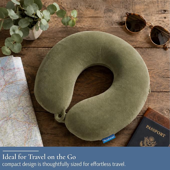 Brookstone Travel Neck Pillow Lightweight U-Shaped Memory Foam Pillow | Brookstone Travel Neck Pillow Lightweight U-Shaped Memory Foam Pillow - Image 7