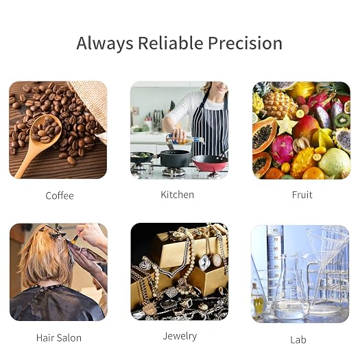 Vitafit 500g Digital Pocket Scale,High Accuracy Assured by Scale Professional Factory Since 2001, Gram Scale 0.01g for Multifunction: Lab,Food, Kitchen,Coffee,Jewelry; Black - Image 9