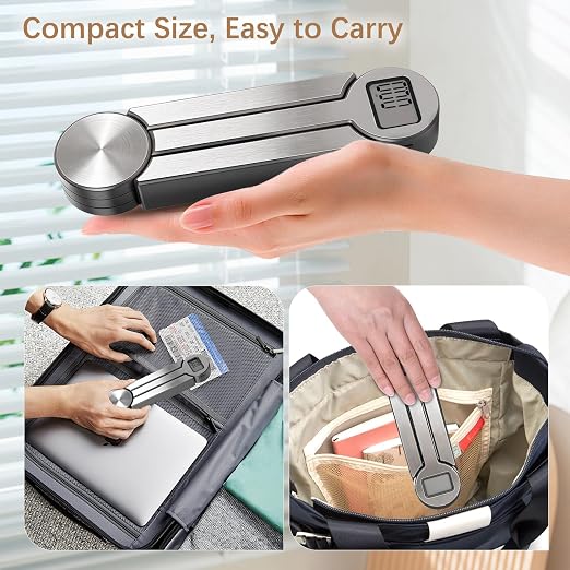 Folding Food Scale, Digital Kitchen Scale, Portable Food Scale Travel Scale for Food, Collapsible Mini Pocket Scale Grams and Ounces, Ideal for Diet Calorie Control Compact Kitchen (Silver/Black) - Image 3