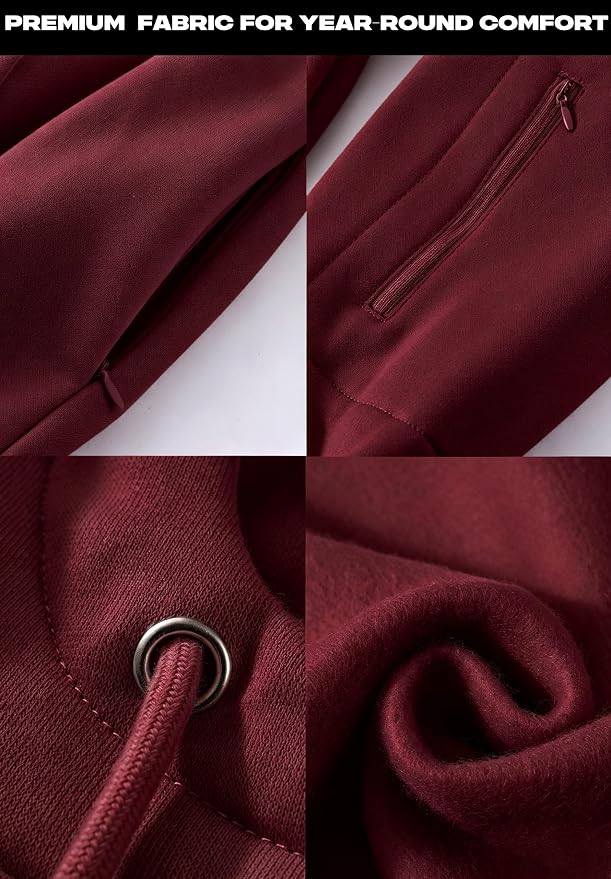 Unisex Travel Hoodie with Eyemask Fleece Sweatshirt Fall Winter | Airplane Hoodie with Multi Pockets & Eye mask Womens Sweatshirts Comfort Pullover Fleece Sweaters Fashion Tops for Couples - Image 7