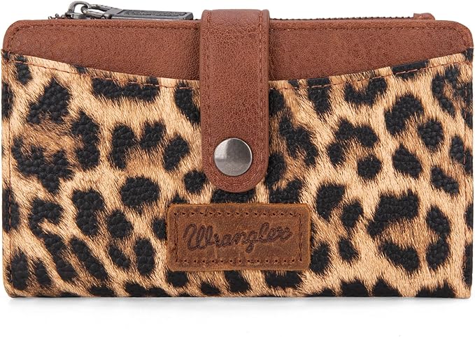 Wrangler Wallet for Women Bifold Card Holder with Zipper and ID Window by Wrangler%C2%AE