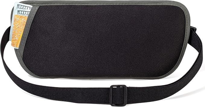RFID Blocking Passport Holder - Money Belt & Travel Wallet, Travel Belt Bag Fanny Pack for Women Men - Image 6