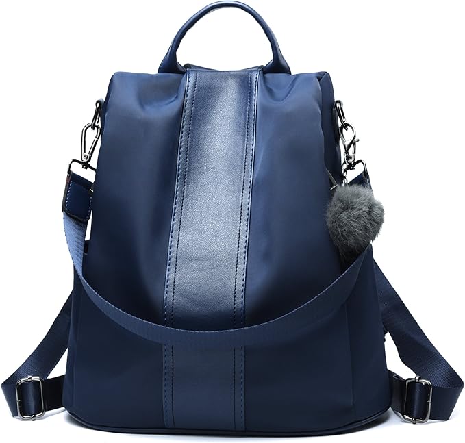 PINCNEL Women Backpack Purse Waterproof Nylon Anti-theft Rucksack Lightweight Shoulder Bag by PINCNEL