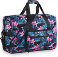 F.FETIVIN Weekender Bag Carry On Travel Duffle Medium Overnight Bag for Women(Flower2) by FFETIVIN