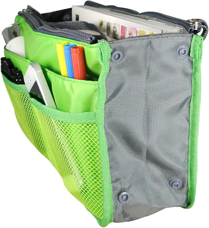 Wrapables® Unisex Bag Insert Organizer, Travel Bag Organizer - Green - Image 2