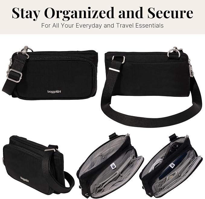 Baggallini Classic Anti-Theft Mini Wallet Crossbody - Image 5