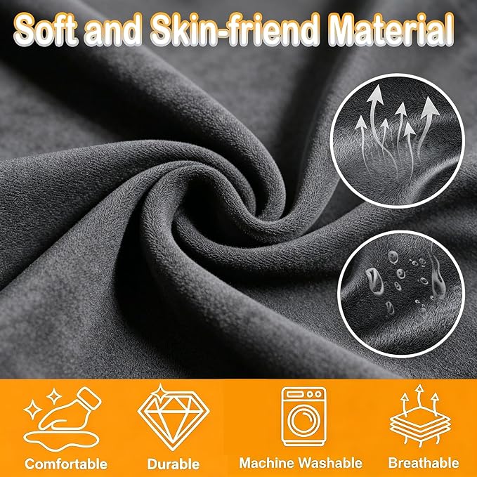 Toddler Airplane Bed, Dark Grey, Baby Travel Essentials, 31*17 In | Portable Seat Extender Travel Bed for Kids, Soft Baby Travel Essentials for Flying, Long Flight Must Haves Footrest - Image 6