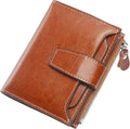Small Compact Women Wallet RFID Blocking Genuine Leather Bifold Purse with ID Windows by Lavemi