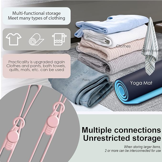 Silicone Cable Ties, Cord Organizer Cable Management,2Sizes-Pink | Reusable Cord Ties for Electronics, Office Desk Accessories, Home Travel Essentials, Easy to Use, 4.2 Inch & 7.1 Inch-16Pcs - Image 5