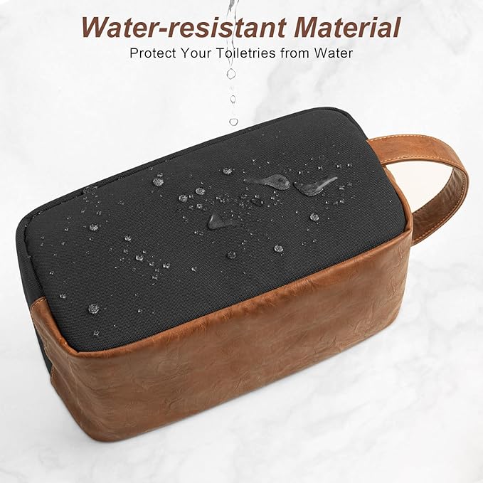 Travel Toiletry Bag for Men, Hanging Toiletry Organizer, Water Resistant Shaving Kit with Large Capacity for Travel Accessories (Black, Large) - Image 5