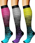 CHARMKING Compression Socks for Women & Men Circulation (3 Pairs) 15-20 mmHg is Best Support for Athletic Running Cycling by CHARMKING