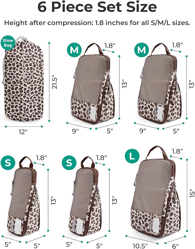 BAGSMART Compression Packing Cubes for Travel Essentials | 14 Set /6 Set /4 Set/2 Set, Lightweight, Durable - Image 4