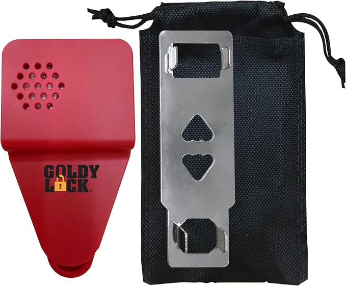 Goldy Lock Portable Alarm and Hotel Door Lock for Home & Travel Security. Door Safety Lock from the Inside of Home, Apartments, Hotel Rooms, College Dorms, and Rentals. | Safety, Portable Privacy Protection & Reinforcement Device for Traveling, Hotels,... - Image 9