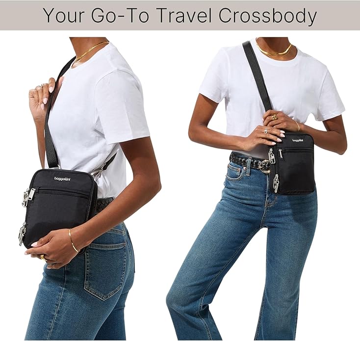 Baggallini Securtex® Anti-theft Mini Everything Crossbody Bag, 6.3"x8.25" Rfid, Locking Zippers & Cut-resistant Strap - Image 5