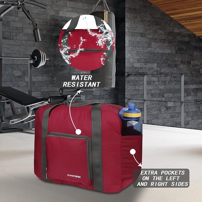 F.FETIVIN Personal item travel bag 18x14x8 for Spirit Airlines Lightweight carry on duffle bag for Gym,Sports,Vacation - Image 6