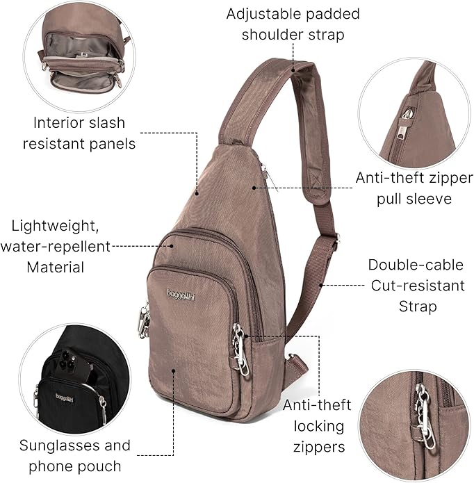 Baggallini Securtex Anti-Theft Daytripper Sling - Image 5