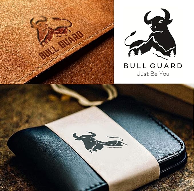 BULL GUARD Genuine Nappa Leather Trifold Wallet For Men RFID And ID Window, Double Cash Compartment with Secret Pocket, Soft Premium Top Grain Leather Black, Stylish & Secure Everyday Carry, Gift Box - Image 8