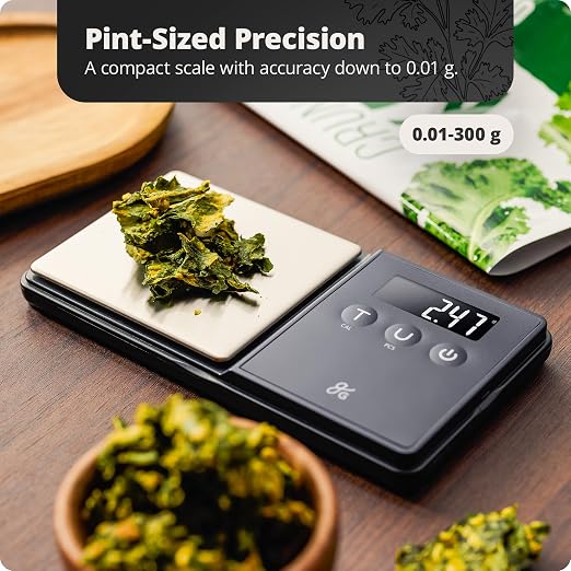 Greater Goods Precision Pocket Scale, 300g x 0.01g Digital Milligram Scale | Gram Scale for Jewelry, Coins, Herbs & Powders, Six Weighing Units, Piece-Counting Mode & Lid That Doubles as a Weighing Tray - Image 2