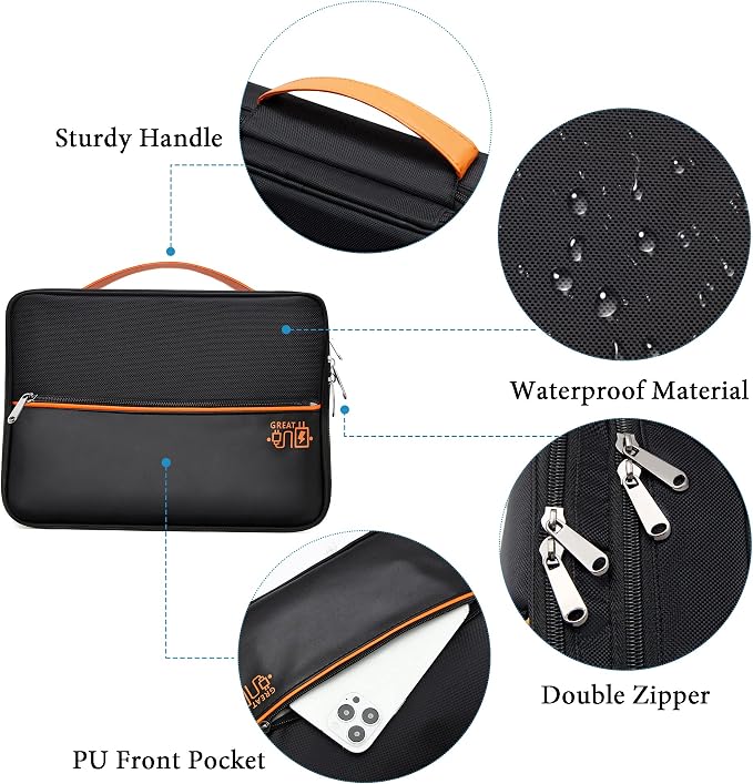 SELLYFELLY Electronics Travel Organizer, Double Layer Cable Organizer Bag Watreproof Electronics Accessories Storage Bag for Cord, Charger, Phone, Power Bank, Hard Drive - Image 4