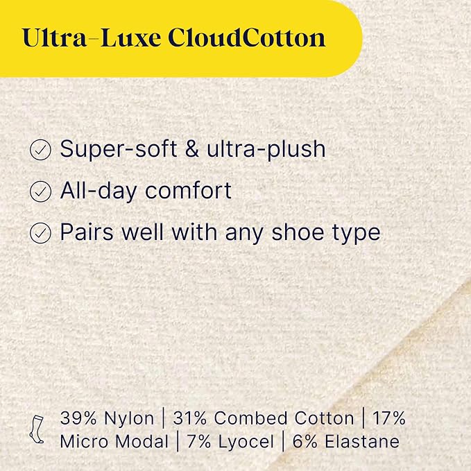 Premium Cotton Knee High Socks - 15-20mmHg Graduated Compression Socks - Soft & Breathable, Unisex - Image 3