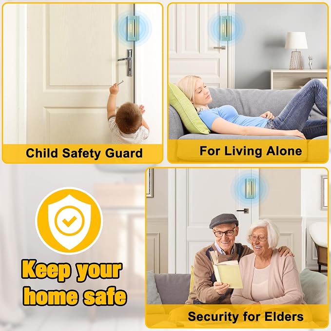 Home Security Door Lock, Door Reinforcement Lock for Kids Safety, Gold | Withstands 1000 lbs of Impact, Door Lock for Front Door, Defender Door Locks Latch, Inside Door Lock, For Door Security - Image 6