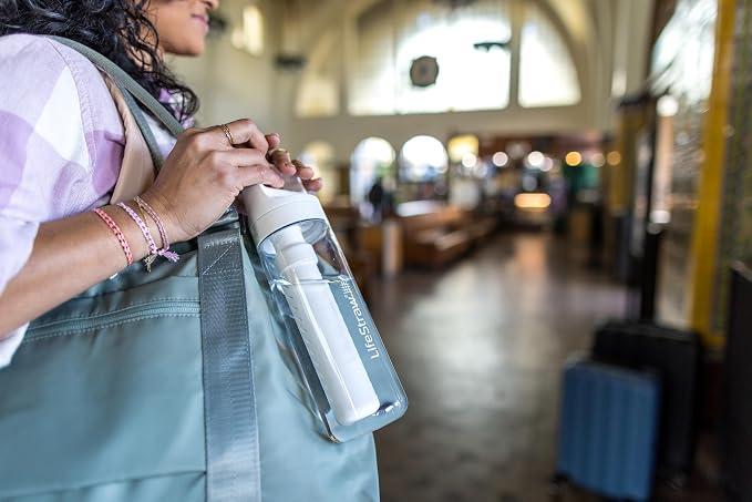 LifeStraw Go Series – BPA-Free Water Filter Bottle for Travel and Everyday use removes Bacteria, parasites and microplastics, Improves Taste, 22oz; Clear | Plastic Water Filter Bottle for Travel and Everyday use removes Bacteria, parasites and micropla... - Image 6